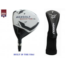 AGXGOLF Ladies LEFT HAND Edition, Magnum XS #7 FAIRWAY WOOD (21 Degree) w/Free Head Cover - ALL SIZES. Additional Fairway Wood Options! 